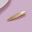 Women's Streetwear Oval Metal Hair Clip - Minimalist Alloy Duckbill Design