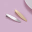 Women's Streetwear Oval Metal Hair Clip - Minimalist Alloy Duckbill Design