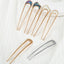 Women's U-Shape Alloy Hairpin - Japanese Style Metal Hair Fork