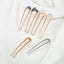 Women's U-Shape Alloy Hairpin - Japanese Style Metal Hair Fork