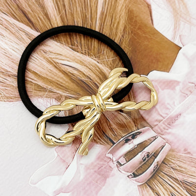 Women's Alloy Bow Knot Hair Tie and Headband Set - Fashion Traceless Hair Accessories