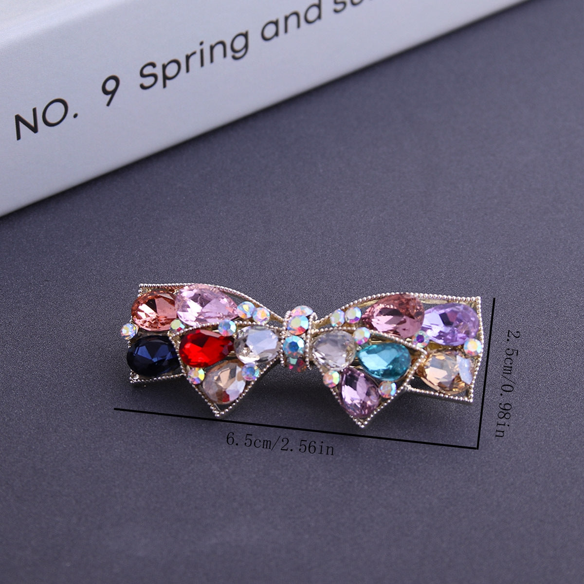 Women's Alloy Crystal Rhinestone Bow Hair Clip Headpiece