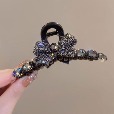 Women's Rhinestone Bow Knot Hair Claw Clips - Premium Large Hairpins 2024 Collection