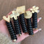 Women's Floral Pearl Elastic Hair Tie - Durable Metal & Rubber Band 2023 Edition