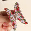 Women's Floral Acrylic Handmade Hair Claw Clip - Autumn Winter Fashion Accessory