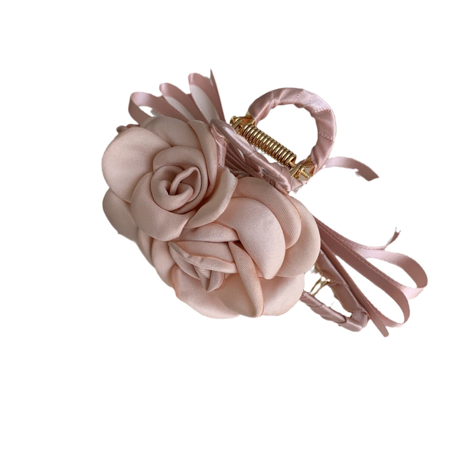 Women's Floral Cloth Hair Claw Clip