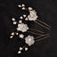 Women's Elegant Floral Metal Hairpin Set - Bridal Hair Accessories