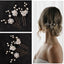 Women's Elegant Floral Metal Hairpin Set - Bridal Hair Accessories