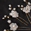 Women's Elegant Floral Metal Hairpin Set - Bridal Hair Accessories