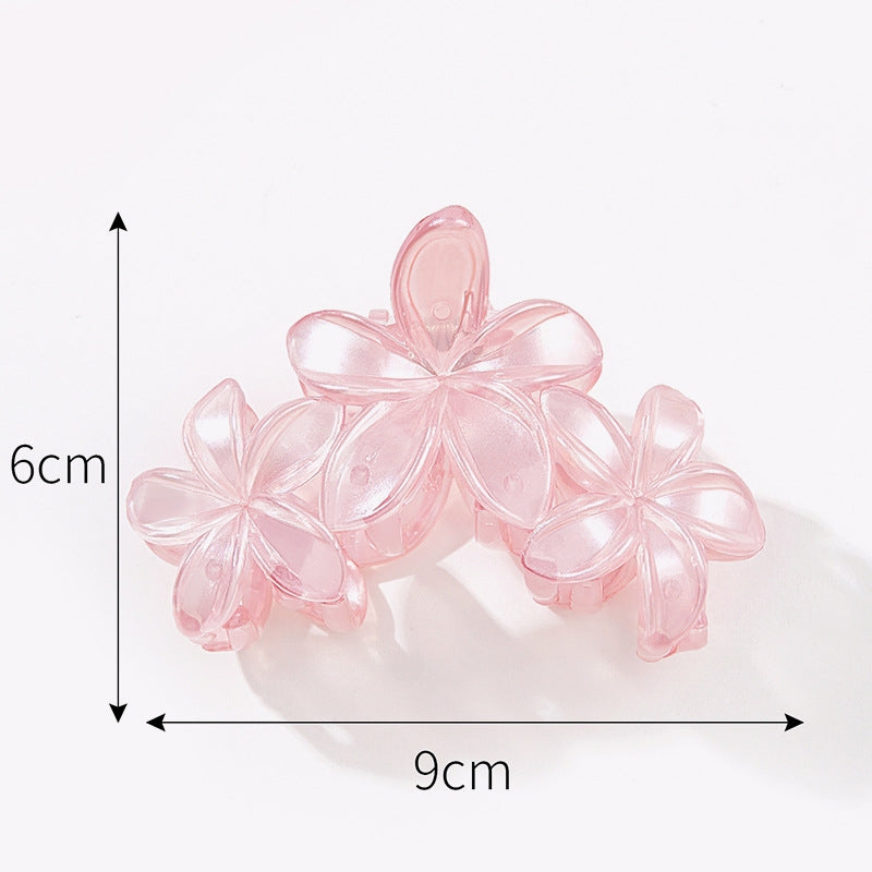 Women's Floral Stoving Varnish Hair Claw Clip - Three-Dimensional Forest Design Hair Accessory