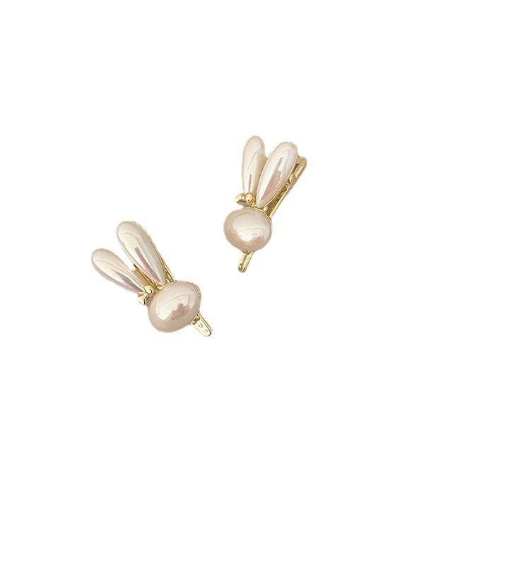 Women's Cute Rabbit Pearl Hair Clip