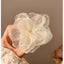 Women's Shiny Flower Organza Hair Clip - Spring & Summer Vacation Style Hairpin