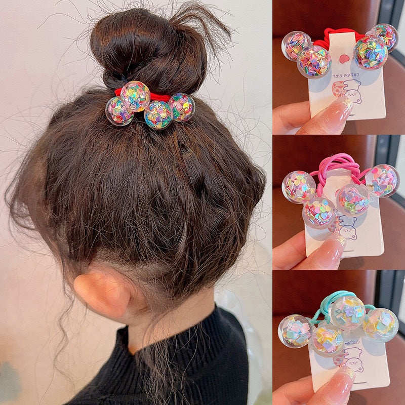 Women's Star Butterfly Elastic Hair Tie Set - No Damage, Durable Hair Accessories for Girls