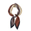 Women's Fashion Pleated Stripe Satin Silk Scarf