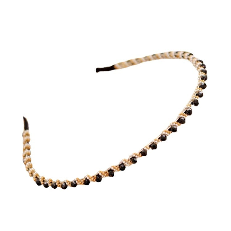 Women's Crystal Pearl Metal Hair Band