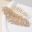 Women's Crystal Zircon Rhinestone Hair Comb - Fashionable Marquise Design