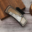 Women's Western Vintage Horns PU Leather Hair Claw Clip