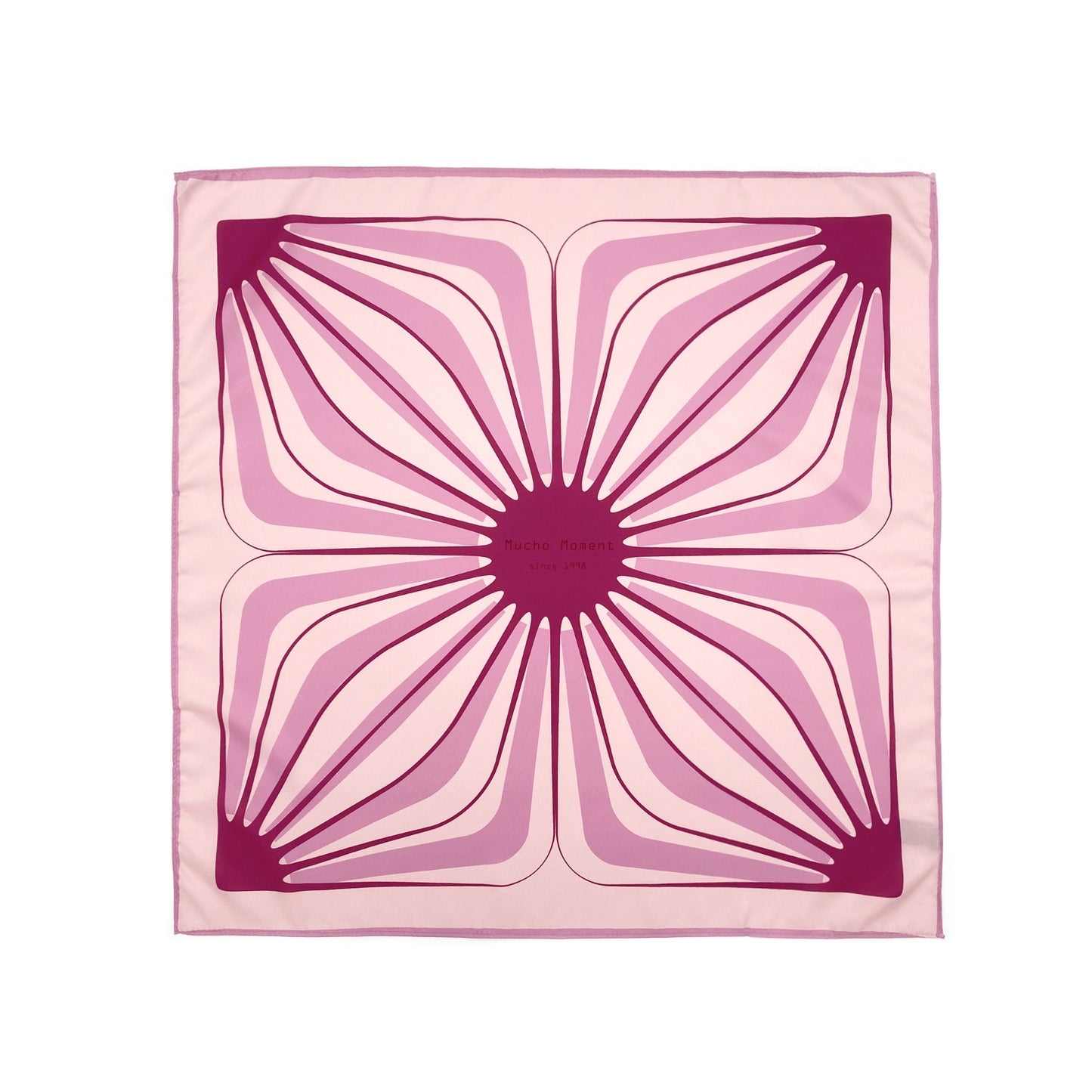 Women's Vintage Petal Imitated Silk Scarf - Spring Summer Square Gift Scarf
