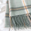 Women's Vintage Plaid Imitation Cashmere Scarf with Tassels