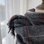 Women's Vintage Plaid Imitation Cashmere Scarf with Tassels