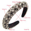 Women's Vintage Rhinestone Embellished Hairband - Elegant Retro Style