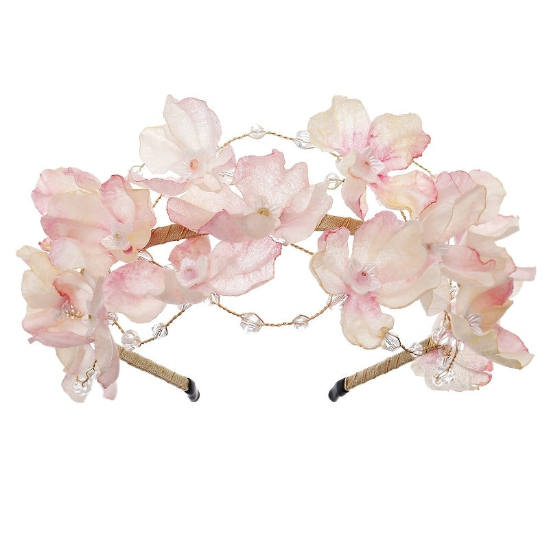 Women's Floral Crystal Beaded Hairband