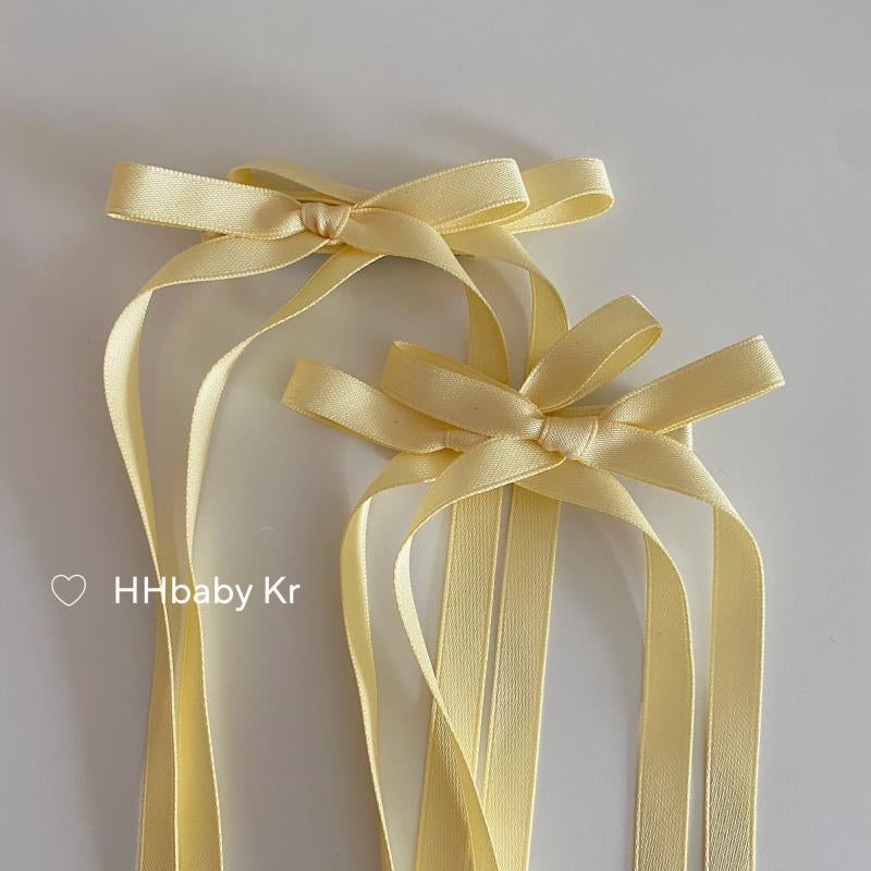 Y2K Preppy Style Sweet Bow Ribbon Hair Clip for Women