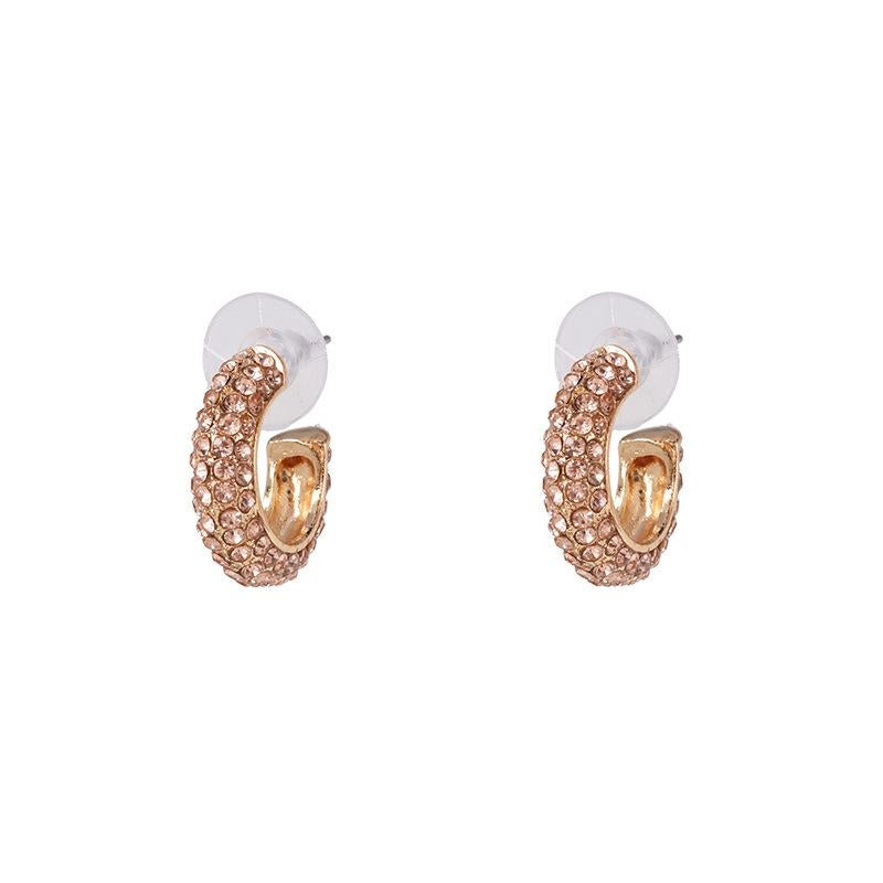 Women's Geometric Rhinestone Zircon Stud Earrings