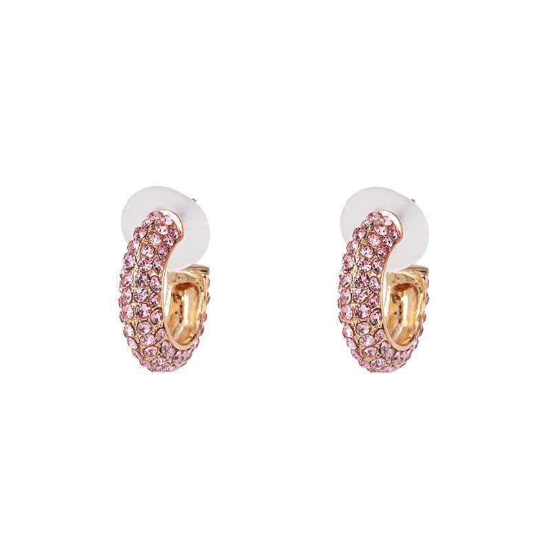 Women's Geometric Rhinestone Zircon Stud Earrings