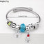 Y2K Swan Shell Stainless Steel Beaded Bracelet