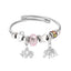 Y2K Swan Shell Stainless Steel Beaded Bracelet