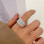 Y2K Minimalist Multi-Layer Open Adjustable Gold Silver Plated Unisex Rings