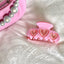 Y2K Sweet Heart Acetate Hollow Heart Hair Claw Clip