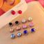 Zircon Rhinestone Magnetic Earrings - Unisex Non-Pierced Flash Diamond Studs