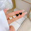 1 Pair Casual Simple Style Heart Shape Plating Inlay Titanium Steel Shell Ear Studs