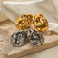 1 Pair Casual Simple Style Irregular Plating Stainless Steel 18K Gold Plated Earrings