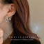 1 Pair Elegant Geometric Alloy Inlay Zircon Women'S Earrings