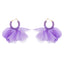 1 Pair Ethnic Style Flower Chiffon Pleated Inlay Beads Women'S Earrings