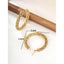 Exaggerated Fashion Triangle Round Stainless Steel Hoop Earrings
