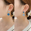 1 Pair Fashion Asymmetrical Alloy Enamel Plating Women'S Drop Earrings