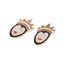 1 Pair Fashion Crown Cartoon Character Alloy Inlay Artificial Diamond Women's Earrings