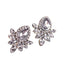 1 Pair Fashion Leaf Water Droplets Alloy Plating Inlay Artificial Diamond Women'S Ear Studs