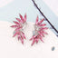 1 Pair Glam Wings Alloy Plating Resin Rhinestones Women'S Drop Earrings