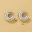 1 Pair IG Style C Shape Plating Alloy Ear Studs