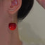Cherry Alloy Drop Earrings for Women - Elegant Fruit Design 2022