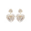 1 Pair Original Design Heart Shape Alloy Plating Women'S Drop Earrings