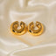 1 Pair Minimalist C Shape 18K Gold Plated Stainless Steel Ear Clips for Women