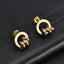 1 Pair Minimalist Circle Stainless Steel Plated Earrings