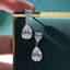 1 Pair Simple Style Commute Water Droplets Sterling Silver Inlay High Carbon Diamond Drop Earrings