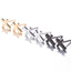 Simple Cross Stainless Steel Stud Earrings for Women and Men